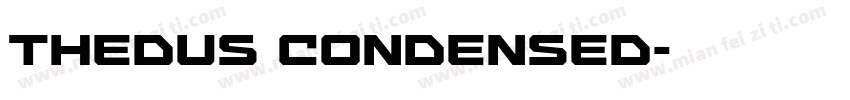 Thedus Condensed字体转换
